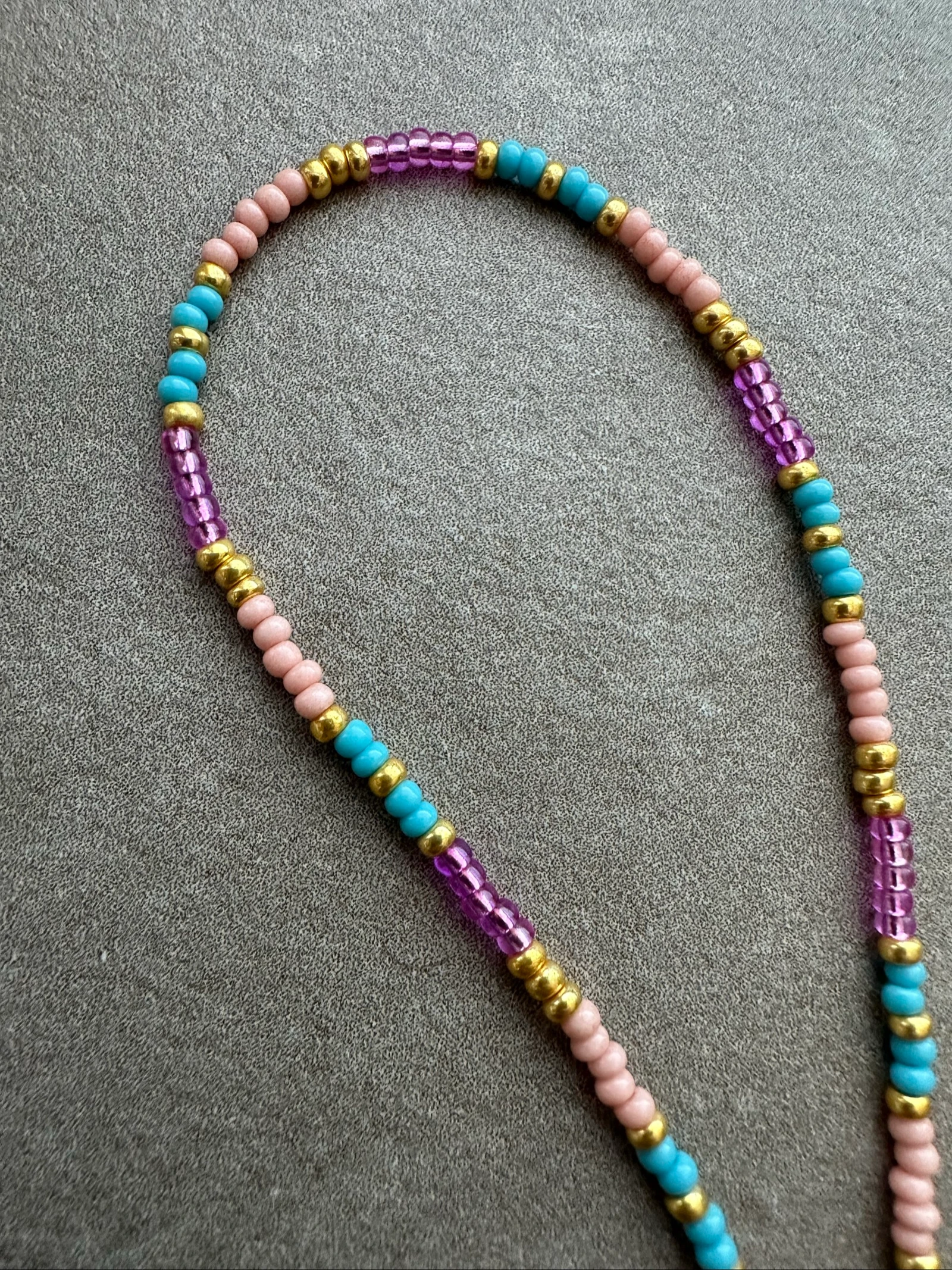 Eyeglass strap light pink, pink and blue – photo 3